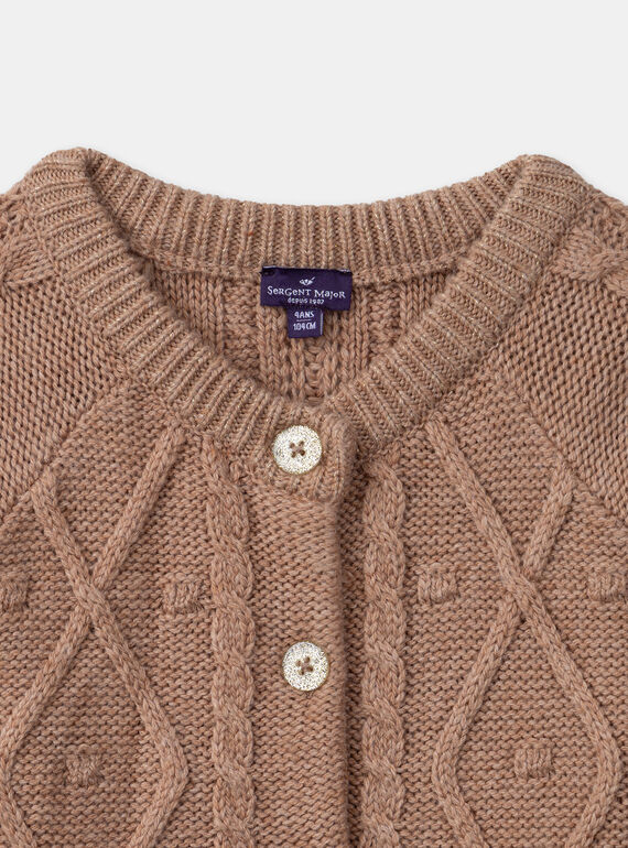 Light brown CARDIGAN LARINETTE / 24H2PFS1CARI810