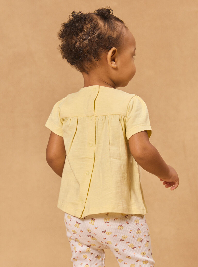 Yellow TEE SHIRT MANICOLE / 25E1BFK1TEEB104