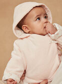 Pale pink velvet hoodie GONINE / 23H0CFB1VES301