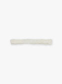 Ivory braided and embroidered headband FREBANETTE / 23E4PFI1BAN005