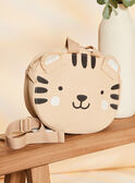 Beige backpack with 3D ears animation FAGERALD / 23E4BGD1BES801