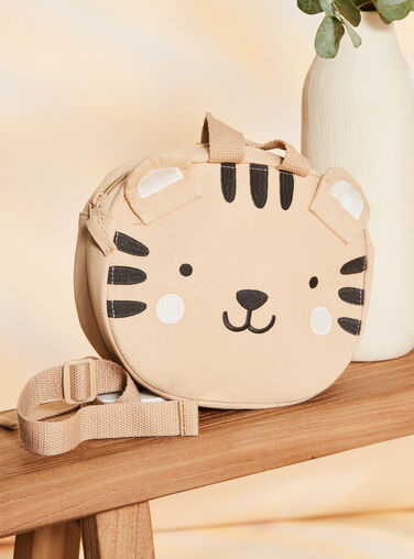 Beige backpack with 3D ears animation FAGERALD / 23E4BGD1BES801