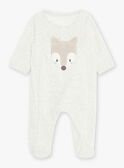 Light gray velvet romper GOULAM / 23H0NGL1GREJ920