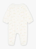 Off-white velvet romper with flower and dog print GORETTE / 23H0NFL1GRE001