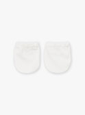 Off white NEWBORN MITTENS LOU / 24H0AM11MFN001