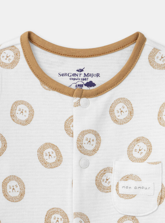 Off white BABYGROW MEBASTIEN / 25E5BGF1GRE001