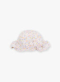 White poplin hat with flower print FODELA / 23E0AFT1CHA000