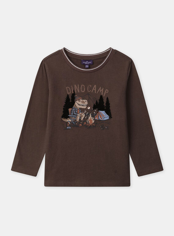 Brown TEE SHIRT LS NLEDINAGE / 25H3PGT1TML816