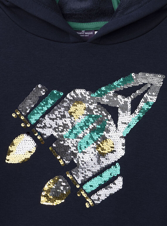 Navy SWEAT SHIRT NMECOLAGE / 25H3PGI2SWE070