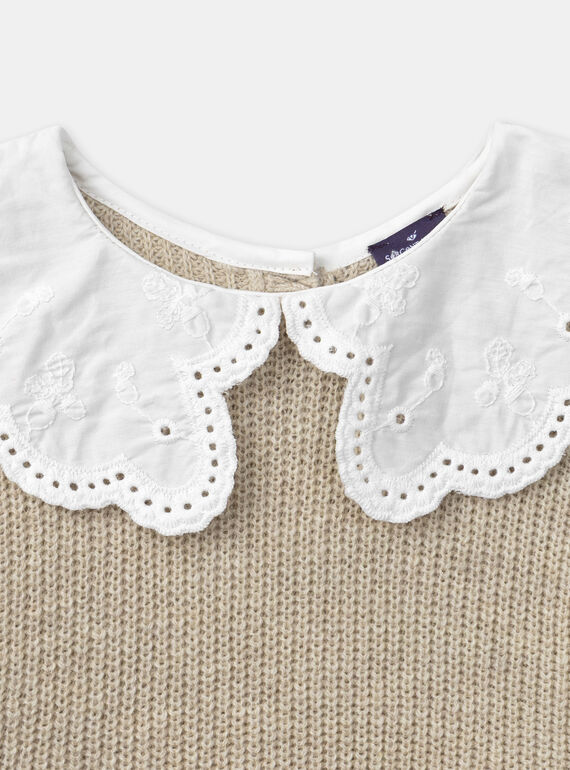 Off white PULLOVER NLECOLETTE / 25H2PFT1PUL007