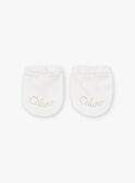 Off white NEWBORN MITTENS LOU / 24H0AM11MFN001