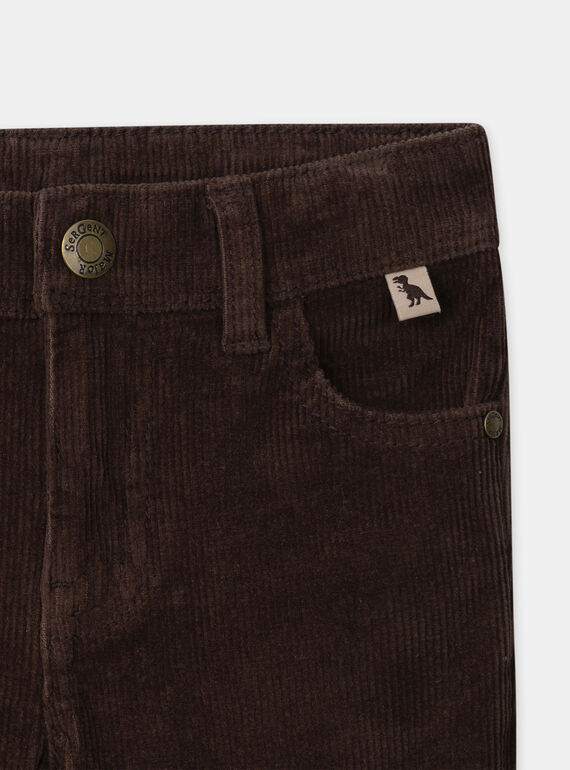 Brown PANTS NLEDUAGE / 25H3PGT1PAN816