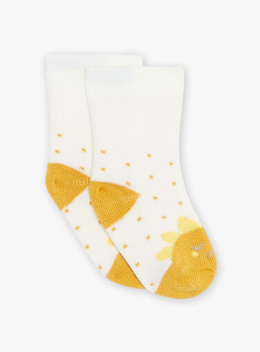 Off white Jacquard sun socks FABILLIE / 23E4BF81SOQ001