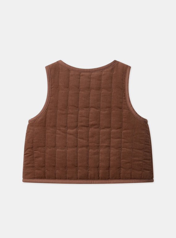 Brown CARDIGAN WHITHOUT SLEEVES LAROMANE / 24H1BFS1CSM815