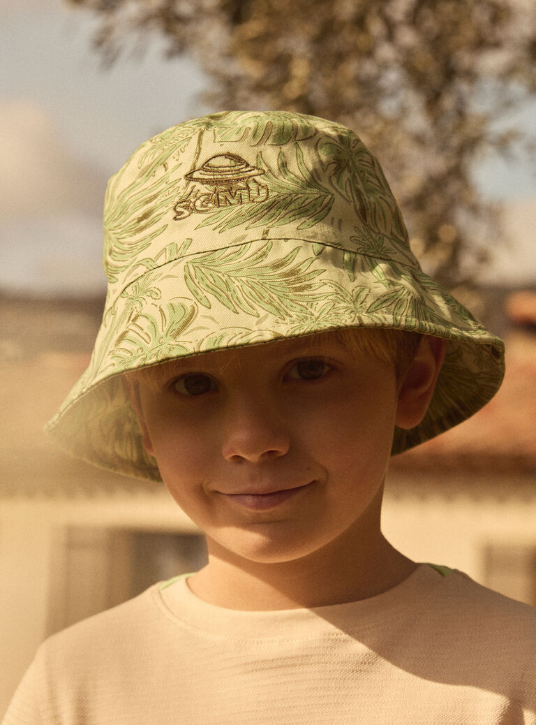 Light green HAT MLEBOBAGE / 25E4PGO1CHAG600