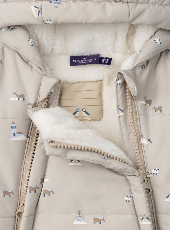 Light beige OVERALL COAT NIPACO / 25H1BGF1PIL811