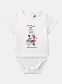 Short-sleeved printed bodysuit T-shirt KAOSCAR / 24E1BGN1BOD001