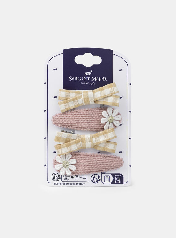 Old rose HAIRCLIP NYKHOUETTE / 25H4PF74BRT303