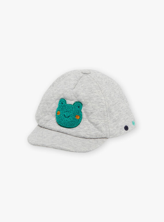 Gray mottled quilted cap FAROBIN / 23E4BGS1CHAJ920