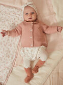 Antique pink vest in moss stitch GONNIE / 23H0CFB1CAR303