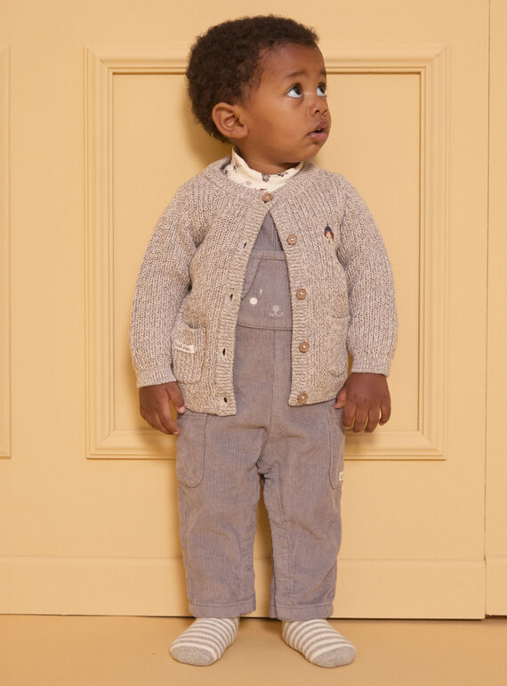 Heather beige CARDIGAN LAOCTAVE / 24H1BGQ1CARA011