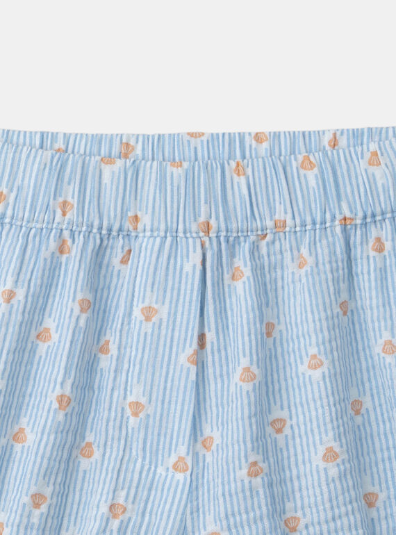 Water blue PYJAMA MUIFETTE / 25E5PFG3PYJ213