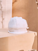 White NEWBORN BEANY KORS / 24E0AM11BNA000