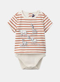 Striped bodysuit T-shirt KAMALO / 24E1BGE2BOD632