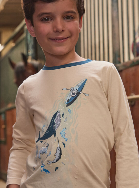 Off white TEE SHIRT LS LARICHAGE / 24H3PGR1TMLA001