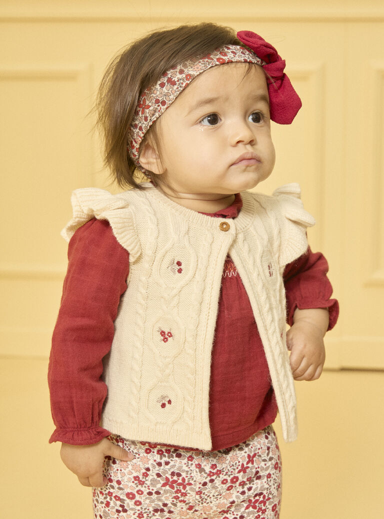 Off white CARDIGAN WHITHOUT SLEEVES LAPAULINE / 24H1BFR1CSM001