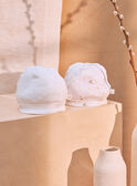 White NEWBORN BEANY KORS / 24E0AM11BNA000