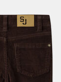Brown PANTS NLEDUAGE / 25H3PGT1PAN816