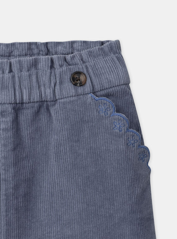 Greyish blue SKIRT NLOJUETTE / 25H2PFW1JUP205