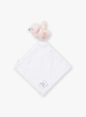 Ecru and pink bird birth cuddly toy KOUNOUZ / 24E0AF11JOUD327