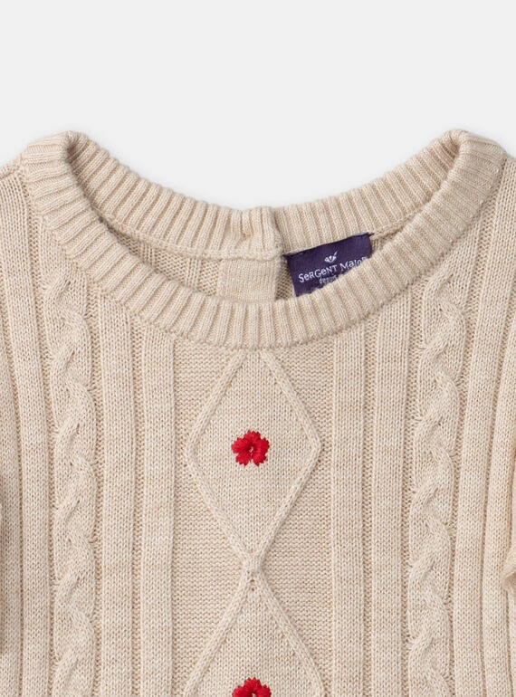 Heathered off white DRESS LALORETTE / 24H2PFR3ROB006