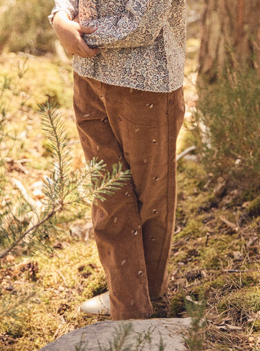 Brown PANTS NLEPANETTE / 25H2PFT1PANI821
