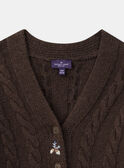 Brown CARDIGAN NLECARETTE / 25H2PFT1CAR816