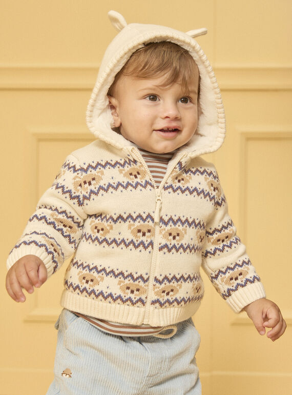 Heather beige KIDS CARDIGAN LAUSAMA / 24H1BGS1GILA011