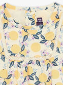 Vanilla satin blouse with fruit print FAPENNY / 23E1BFO1CHE114