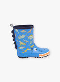 Blue rain boots with dinosaur print FEPLUIAGE / 23N10PG11D0C208