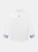 Elegant white shirt KREPOPAGE / 24E3PGL3CHM000
