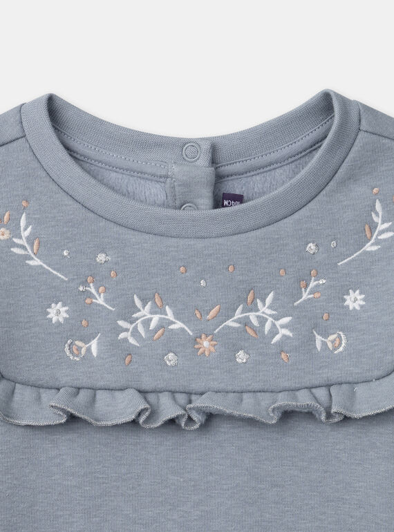 Sky blue SWEAT SHIRT NRASWETTE / 25H2PFV1SWE216