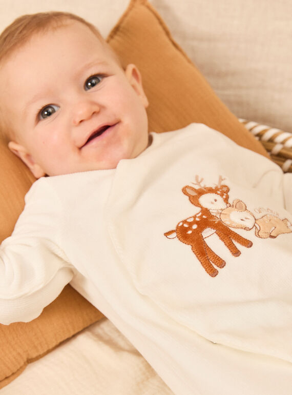 Off white BABYGROW NOUGAT / 25H0NM21GRE001