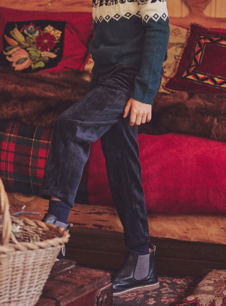 Navy COMFORT PANTS NLUSOFAGE / 25H3PGX1CFP705