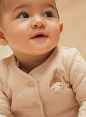 Reversible jacket beige and ecru in tubic and jersey GORDON / 23H0CMC1VES632