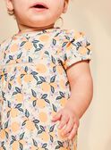 Vanilla satin blouse with fruit print FAPENNY / 23E1BFO1CHE114