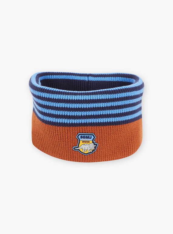 Two-toned striped print knitted snood FRARIAGE / 23E4PG52SNO713