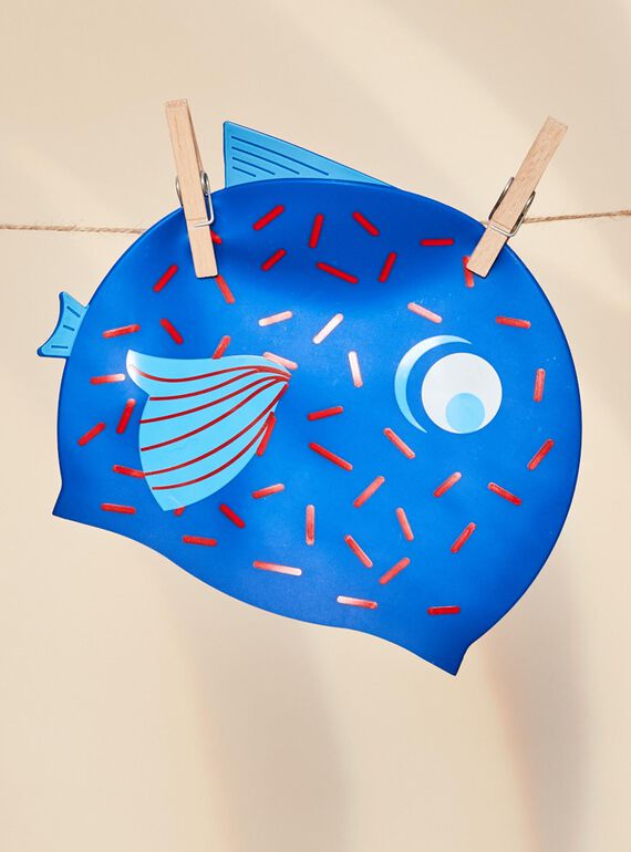 Blue and white fish ink pool cap FRYTETAGE / 23E4PGL1D4YC214