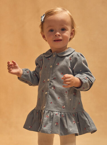 Sky blue DRESS NARITA / 25H1BFV2ROB216