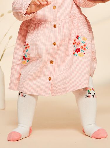 Tights ecru jacquard mouse FADIANA / 23E4BFB1COL001